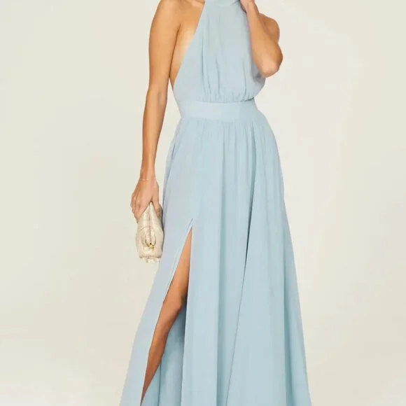 REFORMATION Andee Blue Gown Size 0 - Picture 3 of 10